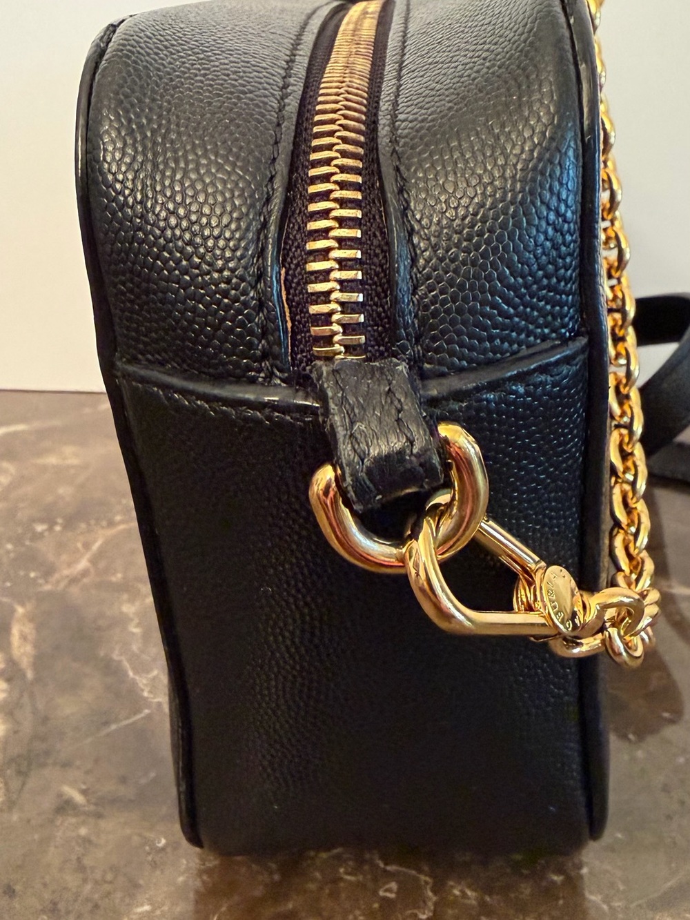 Furla Brava Leather Camera Crossbody Bag Pouch Black Authentic Made In Italy - Picture 11 of 14